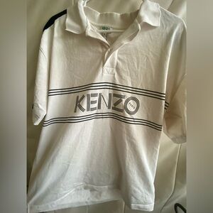 White kenzo polo T-shirt